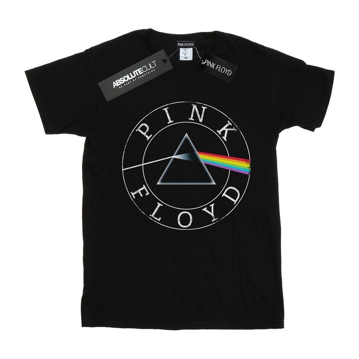 textil Mujer Camisetas manga larga Pink Floyd Prism Circle Logo Negro