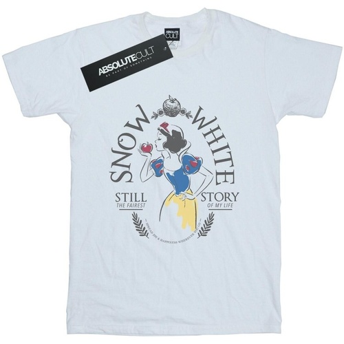 textil Mujer Camisetas manga larga Disney Snow White Fairest Story Blanco