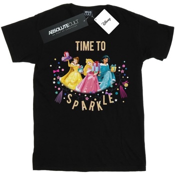 textil Mujer Camisetas manga larga Disney Princess Time To Sparkle Negro