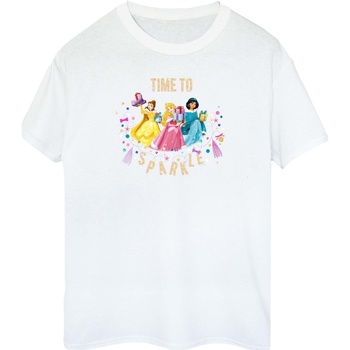 textil Mujer Camisetas manga larga Disney Princess Time To Sparkle Blanco