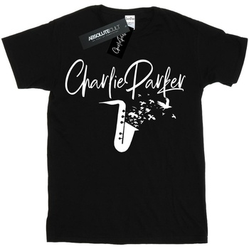 textil Mujer Camisetas manga larga Charlie Parker Bird Sounds Negro