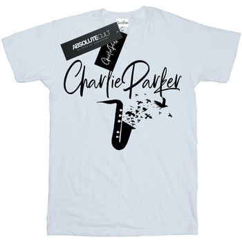 textil Mujer Camisetas manga larga Charlie Parker Bird Sounds Blanco