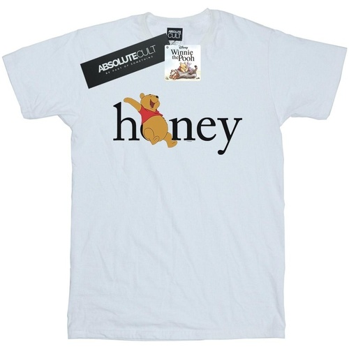 textil Hombre Camisetas manga larga Disney Winnie The Pooh Honey Blanco