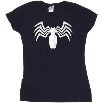 textil Mujer Camisetas manga larga Marvel Venom Spider Logo Emblem Azul