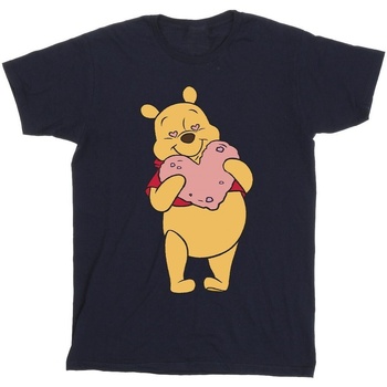 textil Hombre Camisetas manga larga Disney Winnie The Pooh Heart Eyes Azul