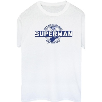 textil Mujer Camisetas manga larga Dc Comics Superman Out Of This World Blanco