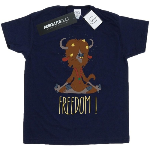 textil Hombre Camisetas manga larga Disney Zootropolis Yak Freedom Azul