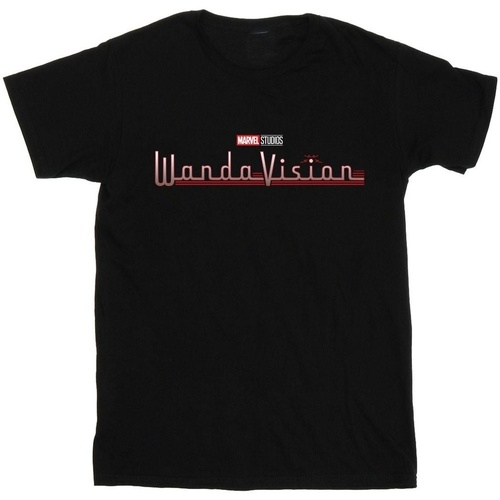 textil Mujer Camisetas manga larga Marvel WandaVision Logo Negro