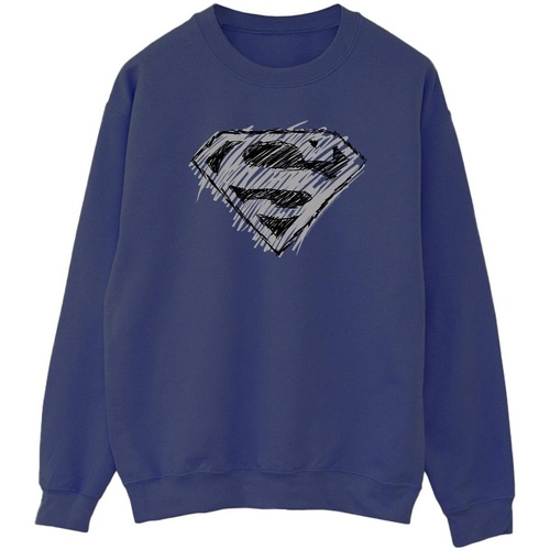 textil Hombre Sudaderas Dc Comics Superman Logo Sketch Azul