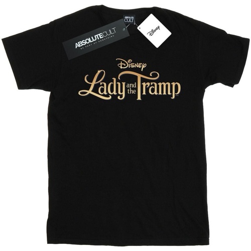textil Hombre Camisetas manga larga Disney Lady And The Tramp Classic Logo Negro