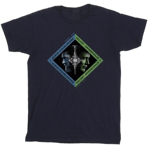 textil Hombre Camisetas manga larga Fantastic Beasts: The Secrets Of Dumbledore Vs Grindelwald Diamond Azul