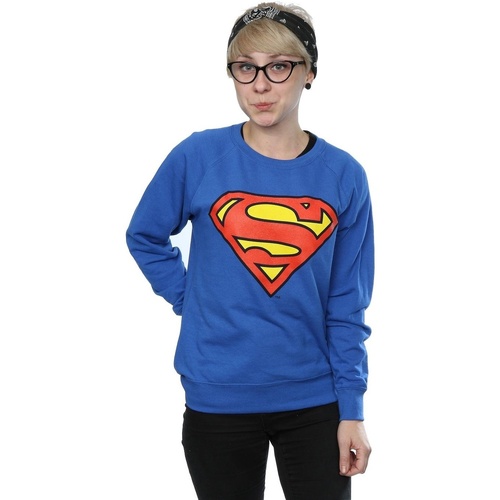 textil Mujer Sudaderas Dc Comics Superman Logo Azul