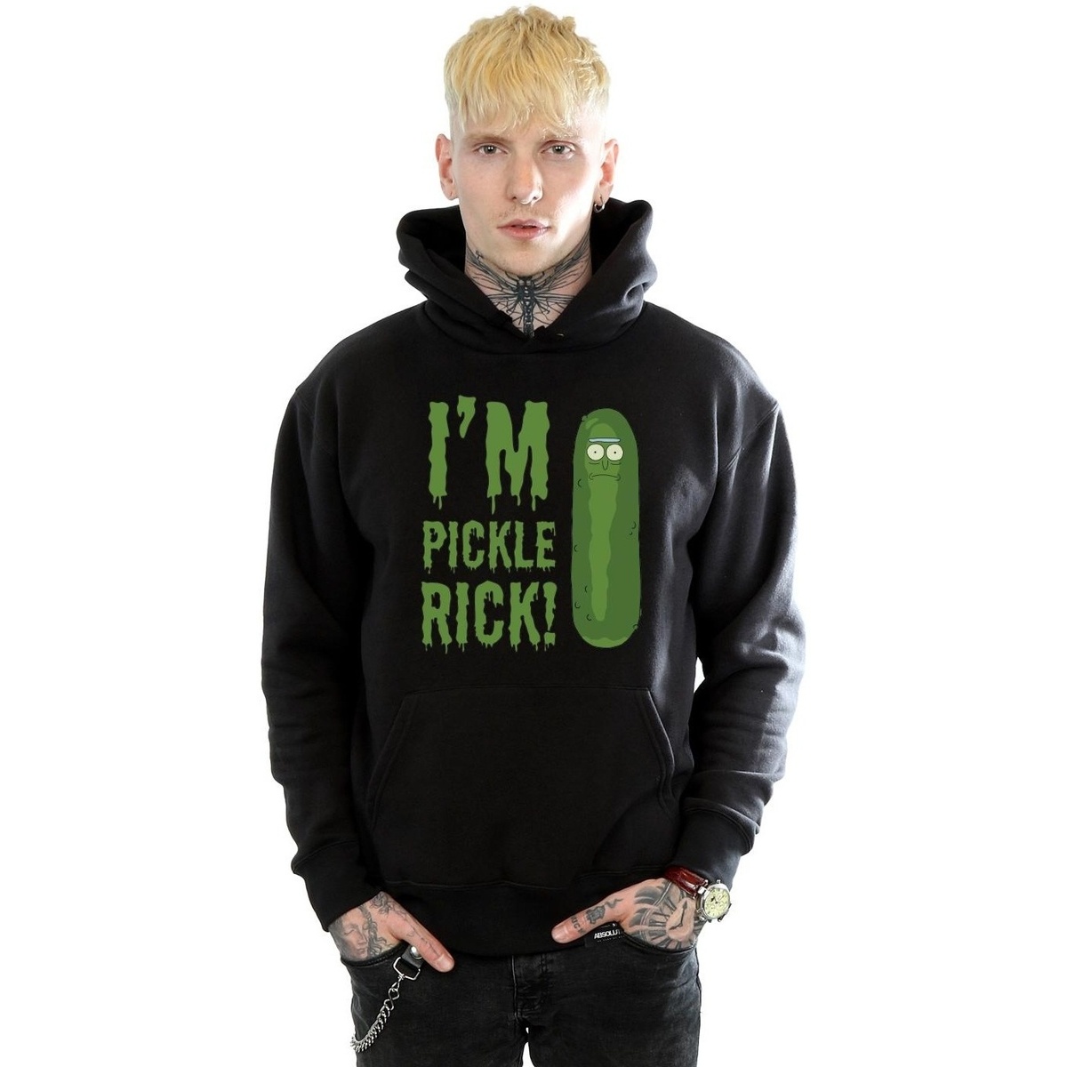 textil Hombre Sudaderas Rick And Morty I'm Pickle Rick Negro
