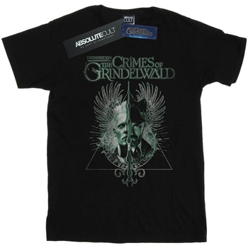 textil Hombre Camisetas manga larga Fantastic Beasts The Crimes Of Grindelwald Wand Split Negro