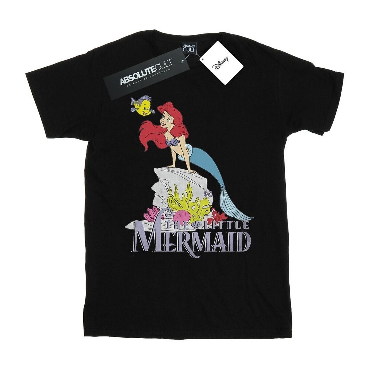 textil Mujer Camisetas manga larga Disney The Little Mermaid Sea Friend Negro