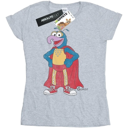textil Mujer Camisetas manga larga Disney The Muppets Classic Gonzo Gris