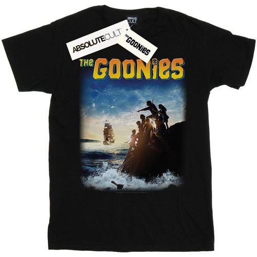 textil Hombre Camisetas manga larga Goonies Ship Poster Negro