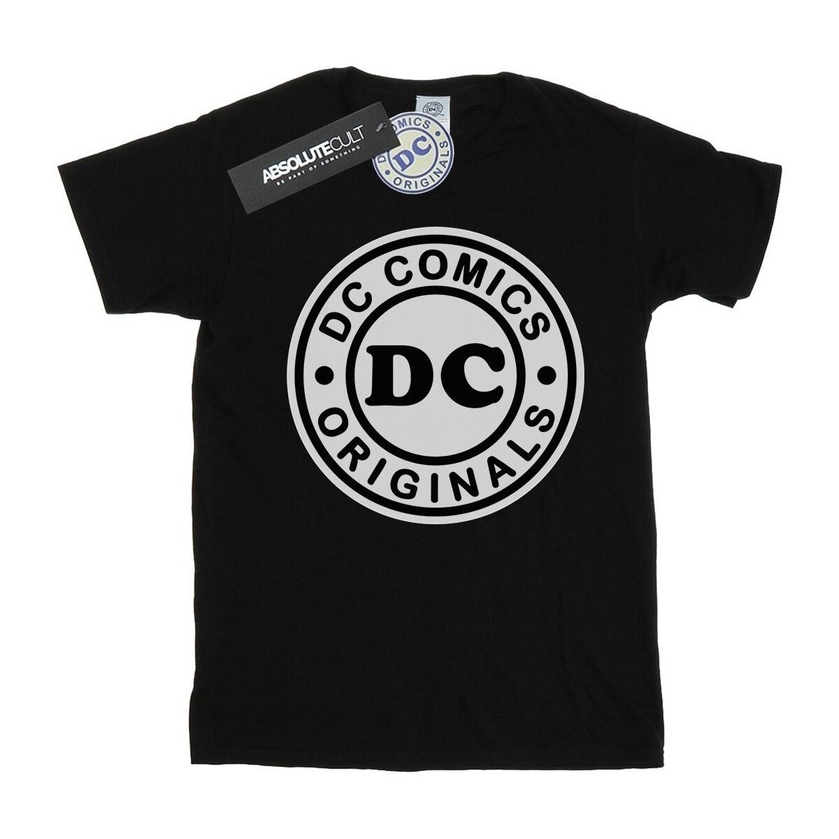 textil Mujer Camisetas manga larga Dc Comics DC Originals Logo Negro