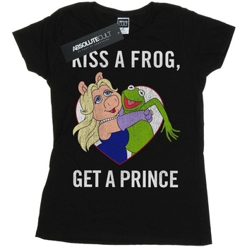 textil Mujer Camisetas manga larga Disney The Muppets Kiss A Frog Negro