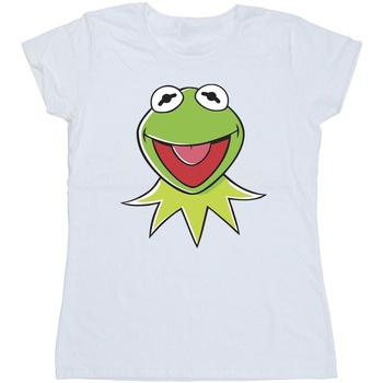 textil Mujer Camisetas manga larga Disney Muppets Kermit Head Blanco