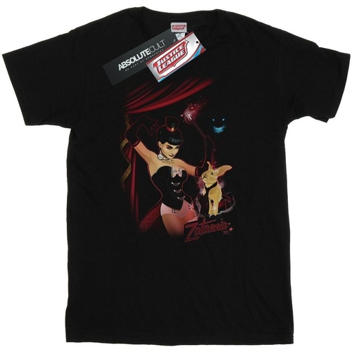 textil Hombre Camisetas manga larga Dc Comics Zatanna Bombshell Cover Negro