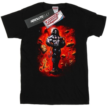 textil Hombre Camisetas manga larga Dc Comics Lobo Cosmos Negro