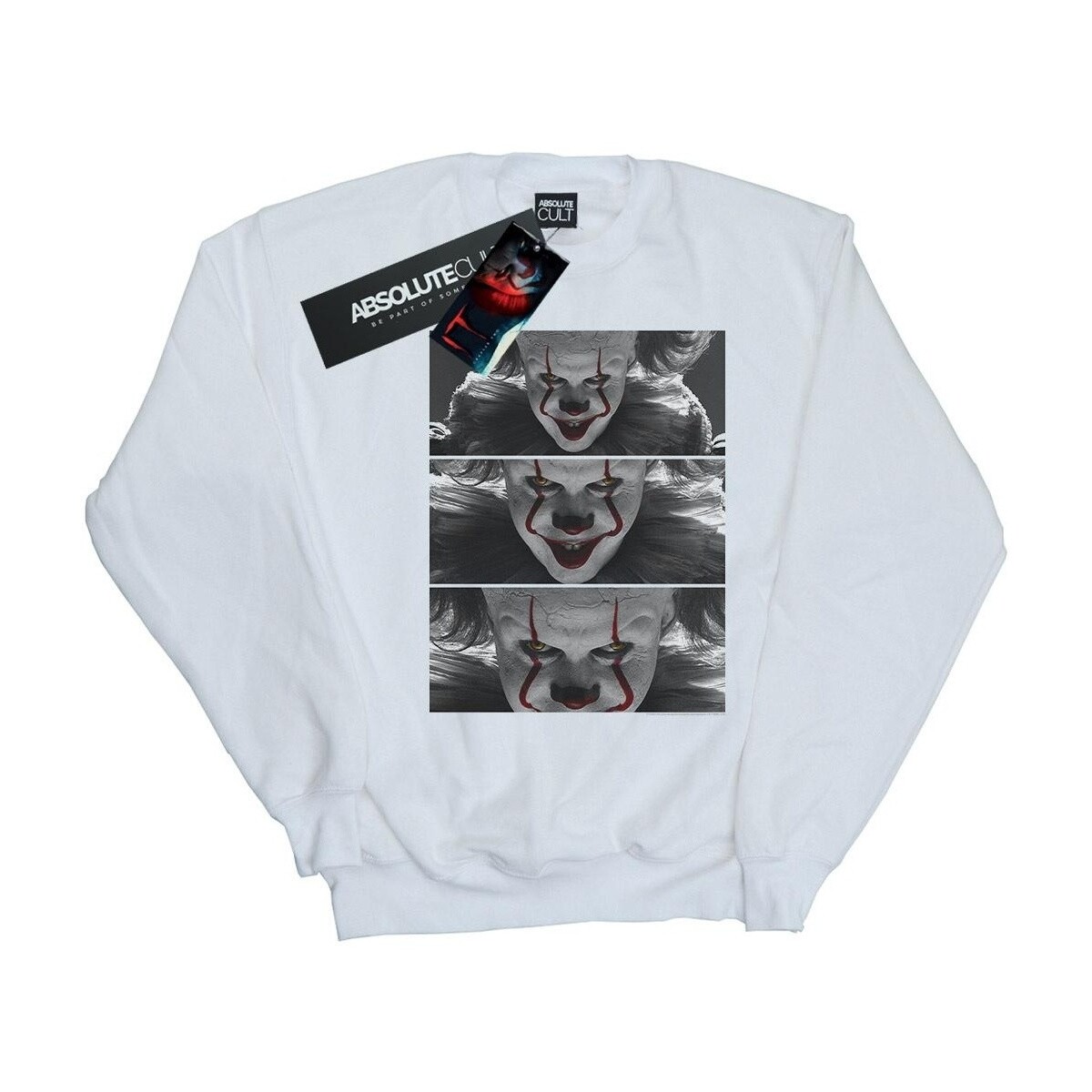 textil Hombre Sudaderas It Chapter 2 Pennywise Photo Close-Up Blanco