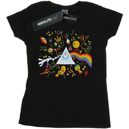 textil Mujer Camisetas manga larga Pink Floyd Miro 70s Prism Negro