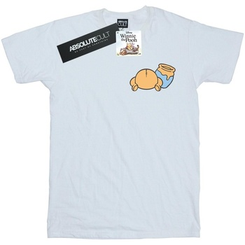 textil Niña Camisetas manga larga Disney Winnie The Pooh Backside Breast Print Blanco
