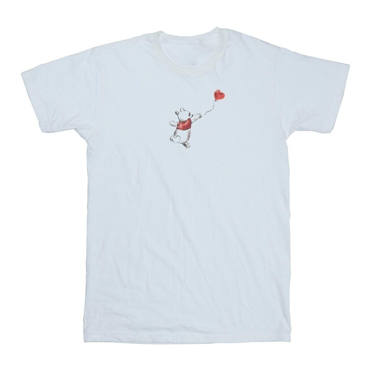 textil Niña Camisetas manga larga Disney Winnie The Pooh Balloon Blanco