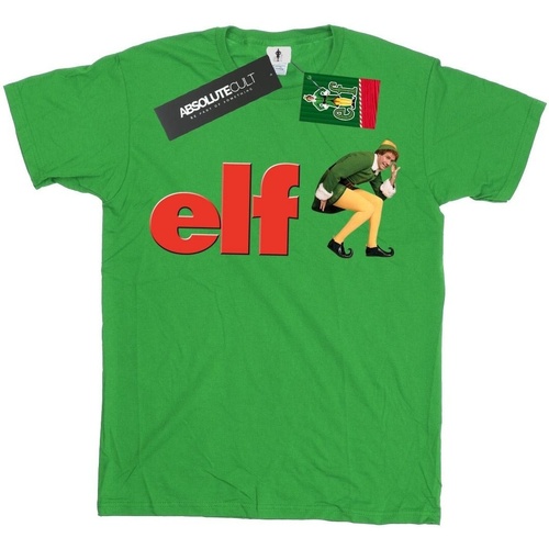 textil Niño Camisetas manga corta Elf Crouching Logo Verde