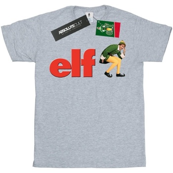 textil Niño Camisetas manga corta Elf Crouching Logo Gris