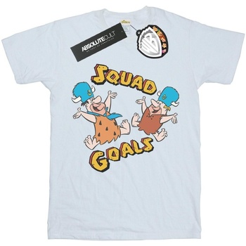 textil Mujer Camisetas manga larga The Flintstones Squad Goals Blanco