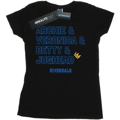 textil Mujer Camisetas manga larga Riverdale Character Names Negro