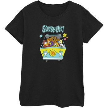 textil Mujer Camisetas manga larga Scooby Doo Mystery Machine Group Negro