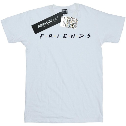textil Niño Camisetas manga corta Friends Text Logo Blanco
