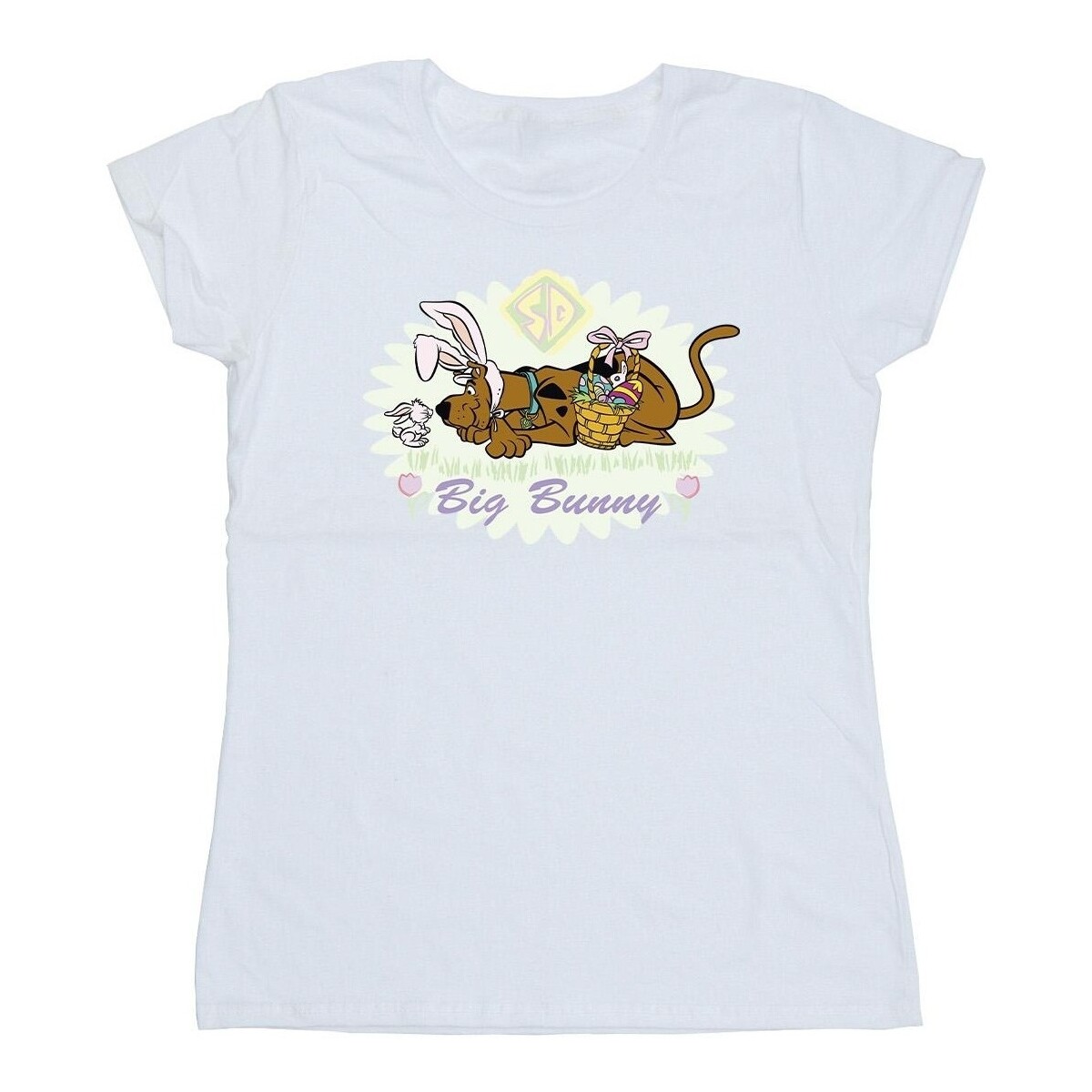 textil Mujer Camisetas manga larga Scooby Doo Big Bunny Blanco