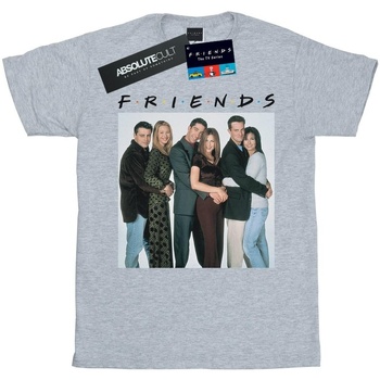textil Niño Camisetas manga corta Friends Group Photo Hugs Gris