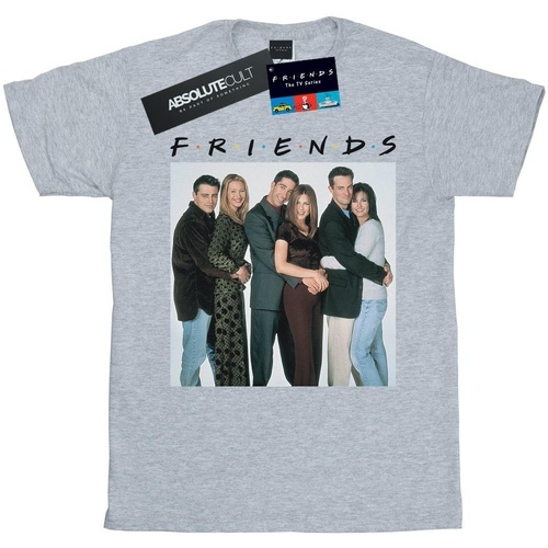 textil Niño Camisetas manga corta Friends Group Photo Hugs Gris