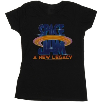textil Mujer Camisetas manga larga Space Jam: A New Legacy Movie Logo Negro
