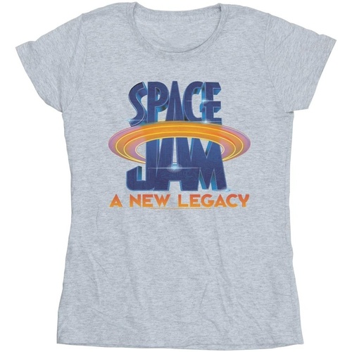 textil Mujer Camisetas manga larga Space Jam: A New Legacy Movie Logo Gris
