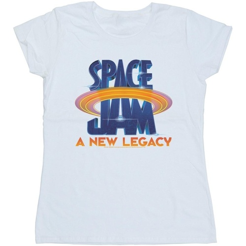 textil Mujer Camisetas manga larga Space Jam: A New Legacy Movie Logo Blanco