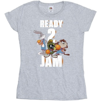 textil Mujer Camisetas manga larga Space Jam: A New Legacy Ready 2 Jam Gris
