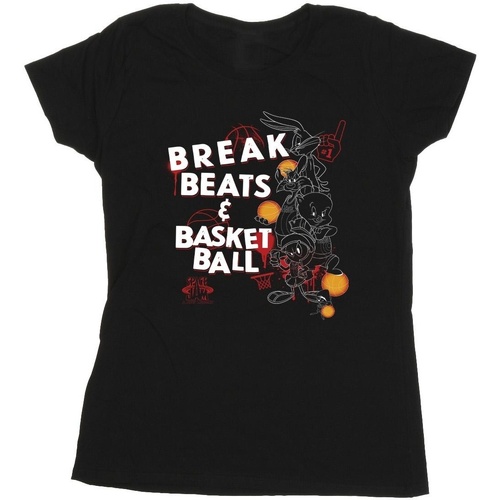textil Mujer Camisetas manga larga Space Jam: A New Legacy Break Beats & Basketball Negro