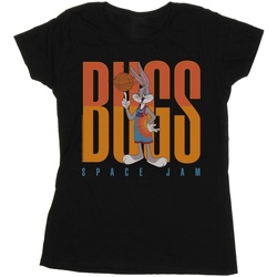 textil Mujer Camisetas manga larga Space Jam: A New Legacy Bugs Bunny Basketball Spin Negro