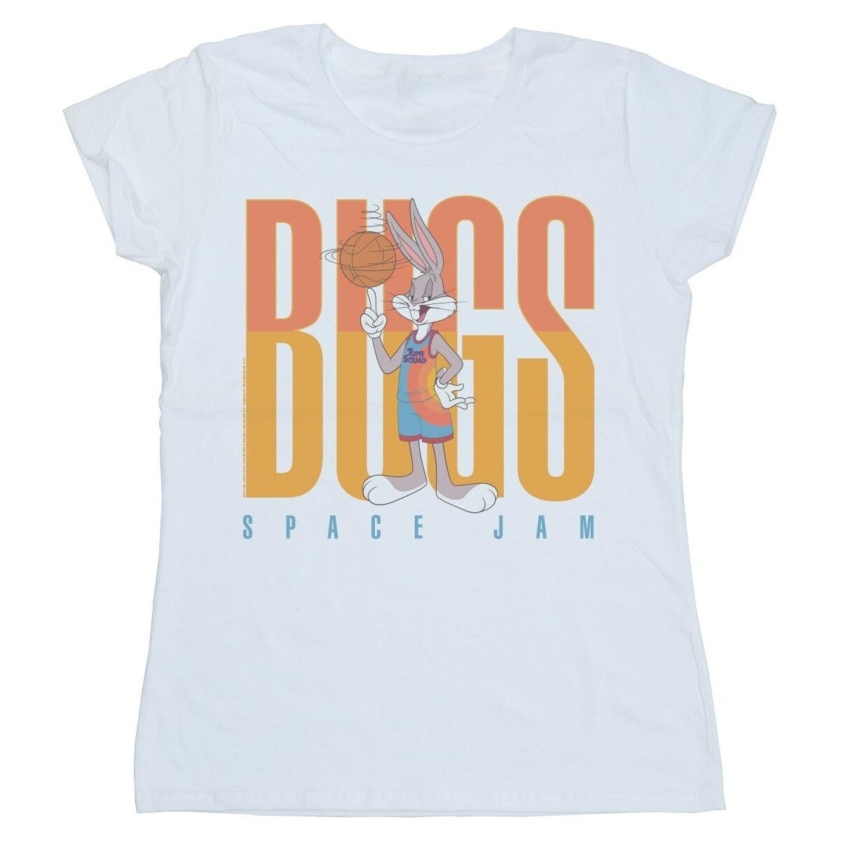 textil Mujer Camisetas manga larga Space Jam: A New Legacy Bugs Bunny Basketball Spin Blanco