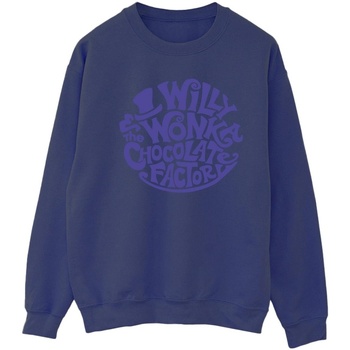 textil Mujer Sudaderas Willy Wonka & The Chocolate Fact Typed Logo Azul