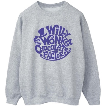textil Mujer Sudaderas Willy Wonka & The Chocolate Fact Typed Logo Gris