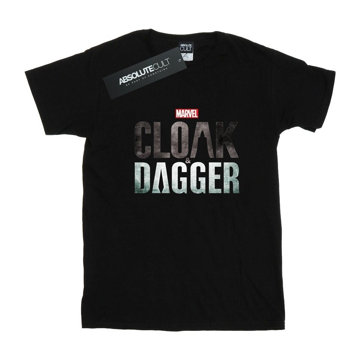 textil Niña Camisetas manga larga Marvel Cloak And Dagger Logo Negro