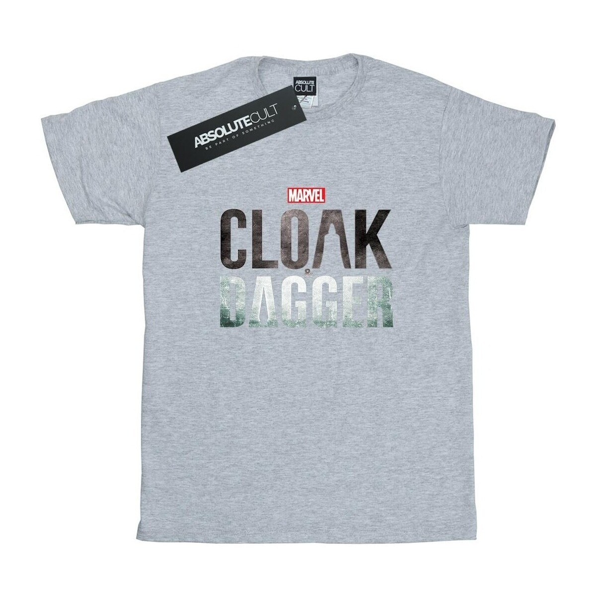 textil Niña Camisetas manga larga Marvel Cloak And Dagger Logo Gris